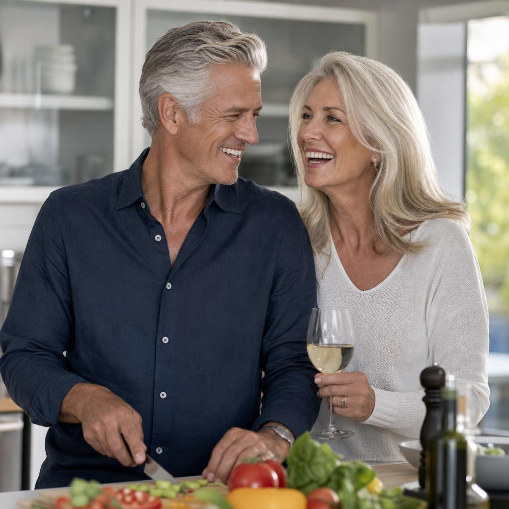 Happy retired clients